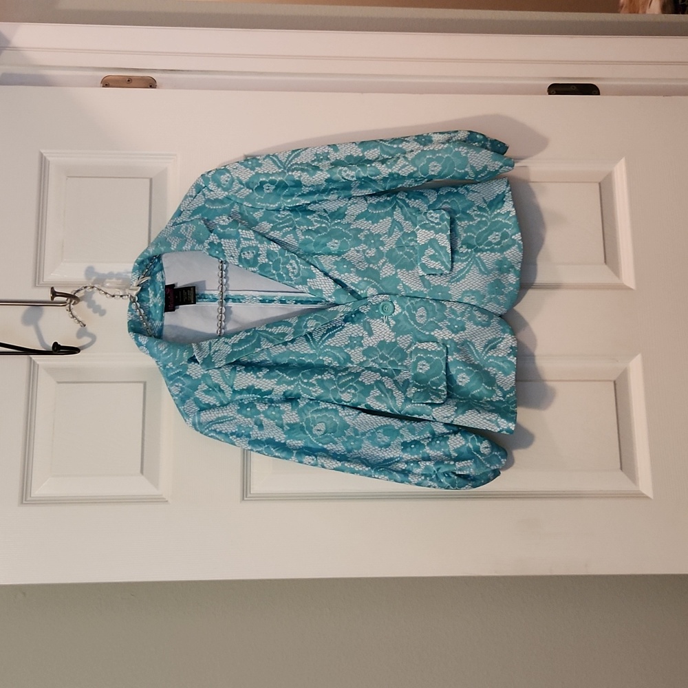 Flirtations lace blazer top